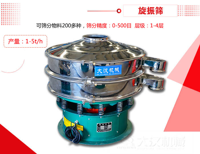 旋振篩可以特殊定制有：材質(zhì)方面包括：碳鋼，不銹鋼，全不銹鋼層級方面包括：單層，雙層，三層，四層等