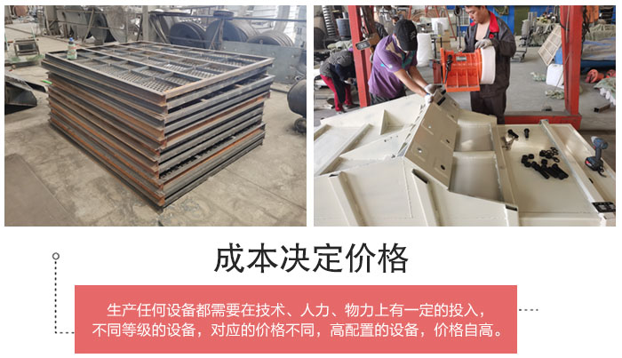 直線篩分機篩網(wǎng)，篩箱部件展示