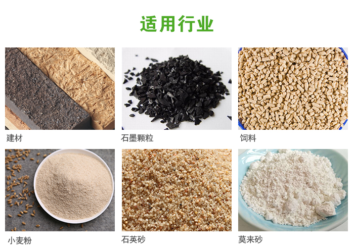 高頻振動篩主要用于化工，建材，石墨顆粒，飼料，小麥粉，石英砂，豆?jié){，果汁等各種物料的干法、濕法篩分、分級、脫水，過濾。